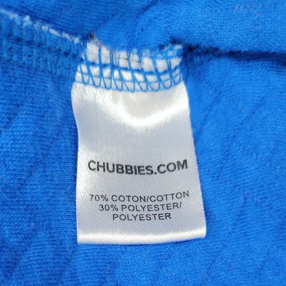 Chubbies Boomshakalaka Floral Quilted Quarter Zip Pullover Blue Mens Large